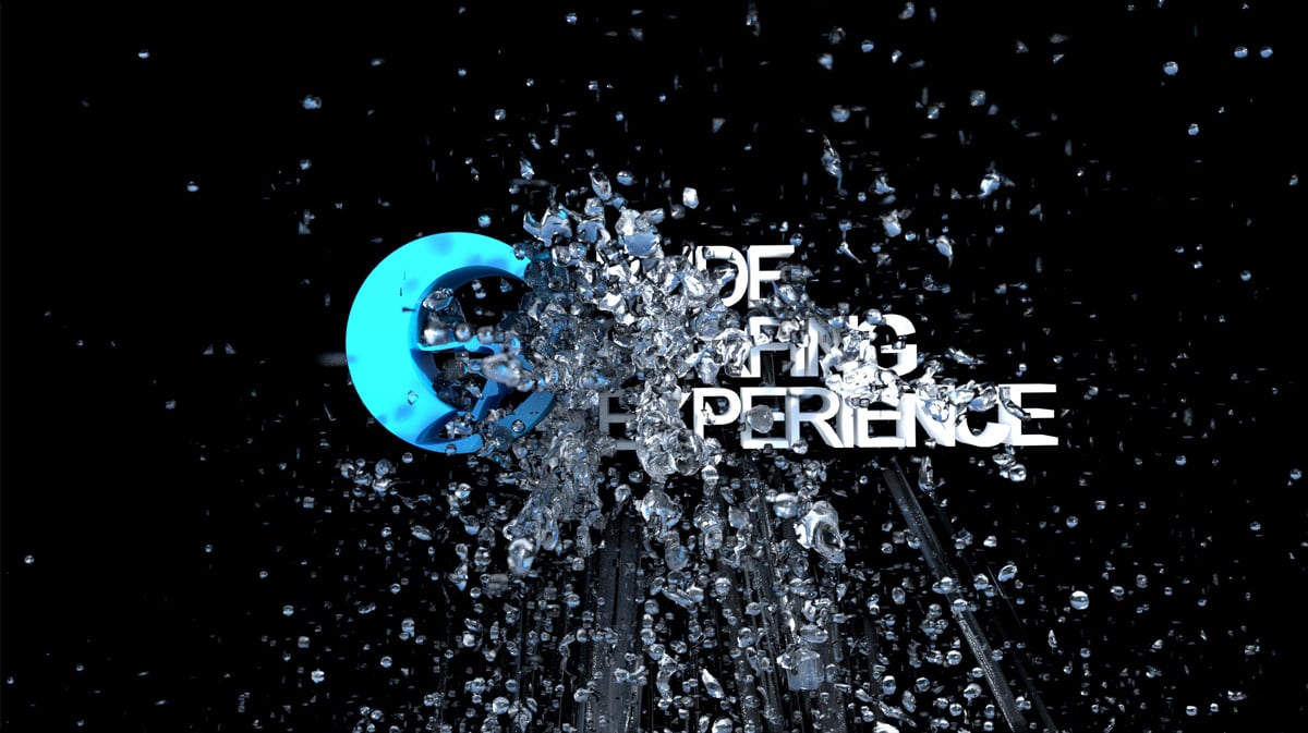 3D Animated Intro with Simulated Water Splashes for Bude Surfing Experience, part 2 of 3