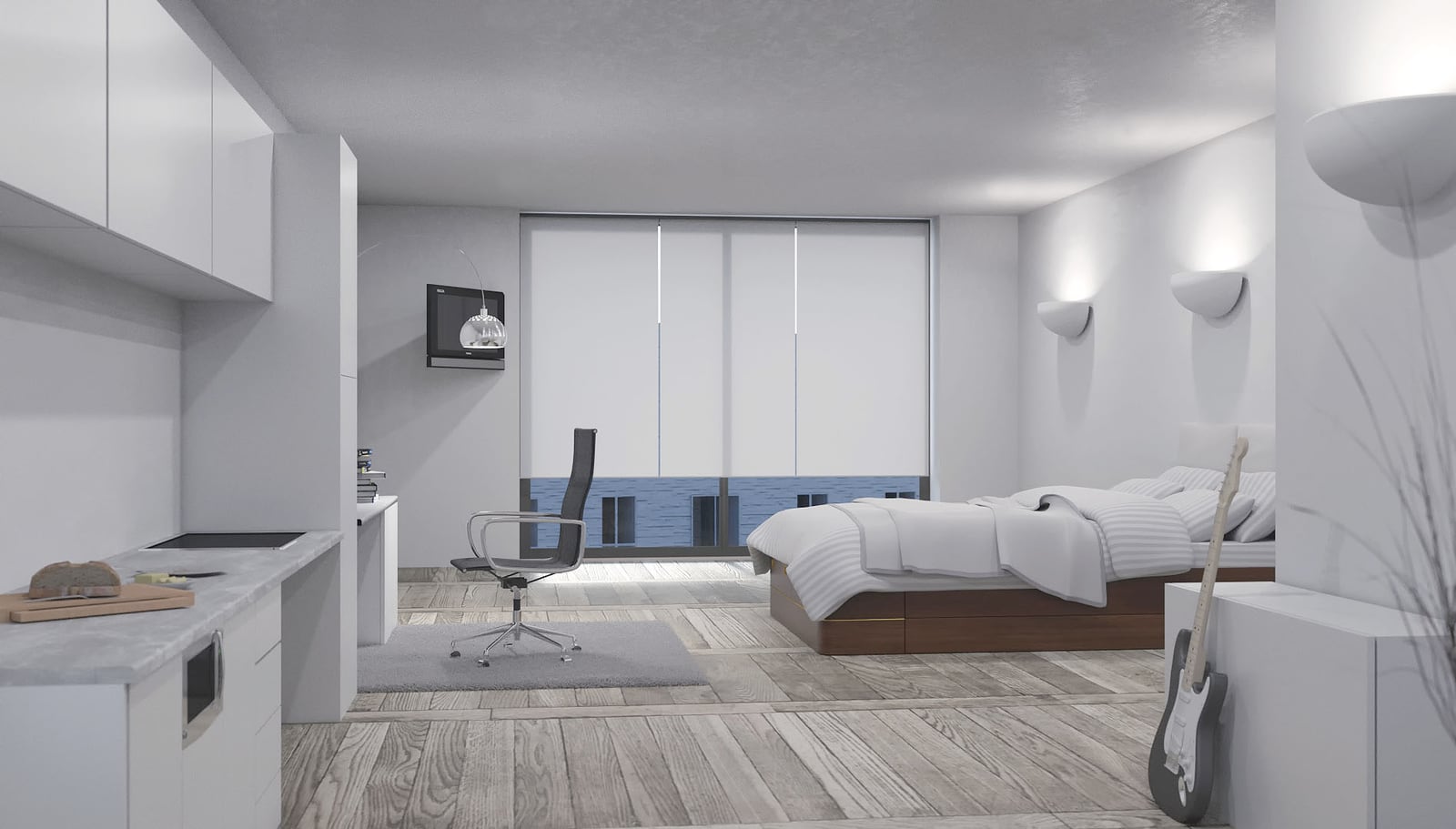 3D Visualisations of Luxury Student Apartments in Exeter, part 1 of 3