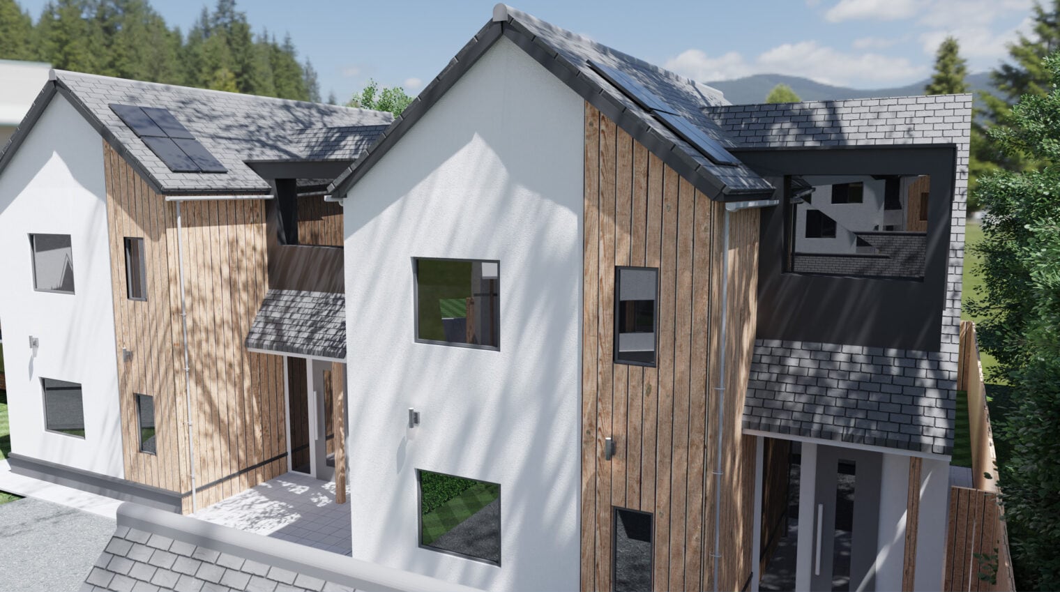 3D Visuals Of New Housing Developments in Bude, Cornwall, part 1 of 3