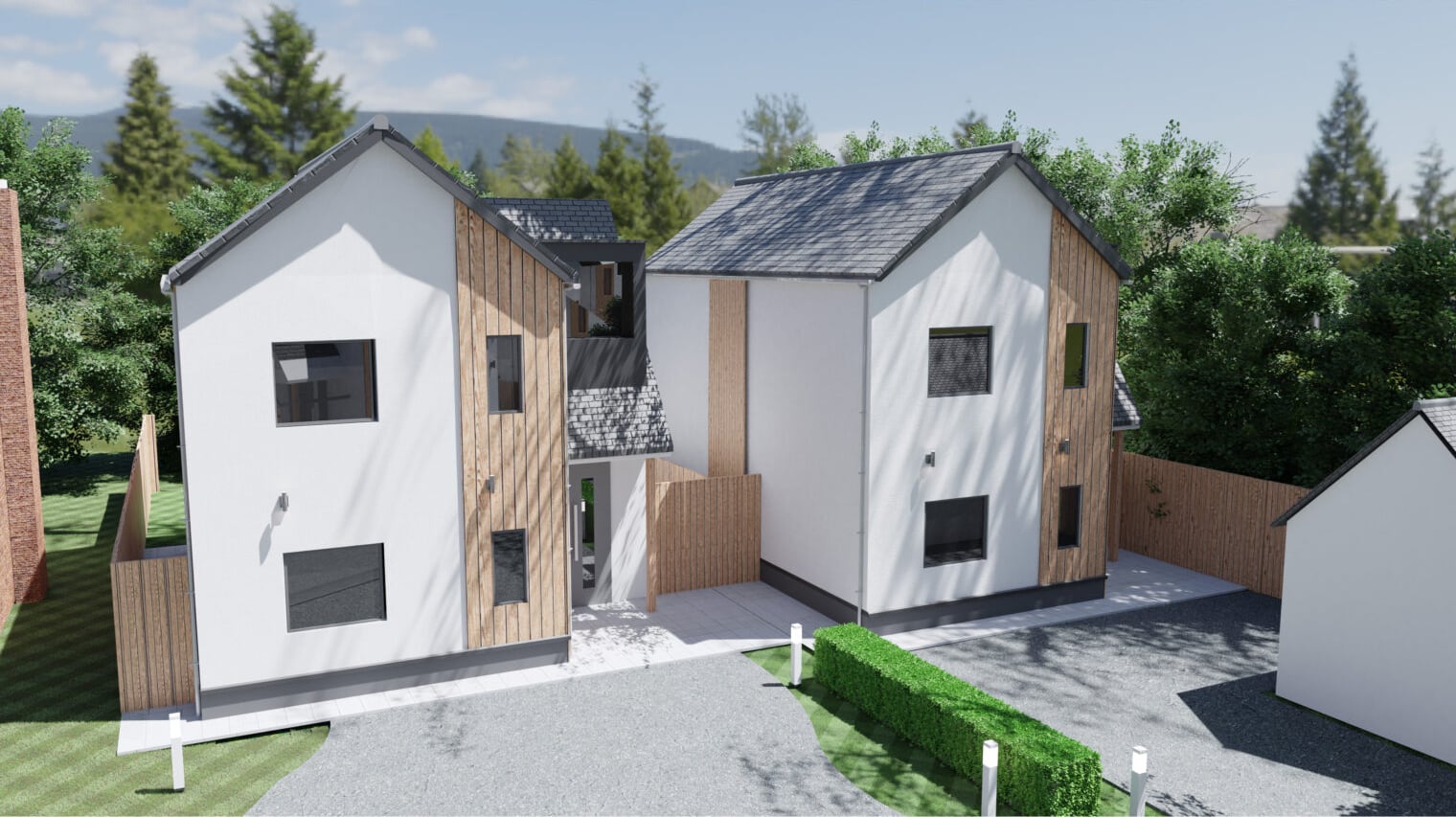 3D Visuals Of New Housing Developments in Bude, Cornwall, part 2 of 3
