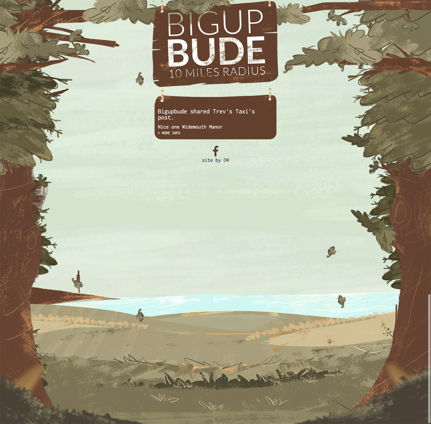 Animated Banner & Website Design for #BigUpBude