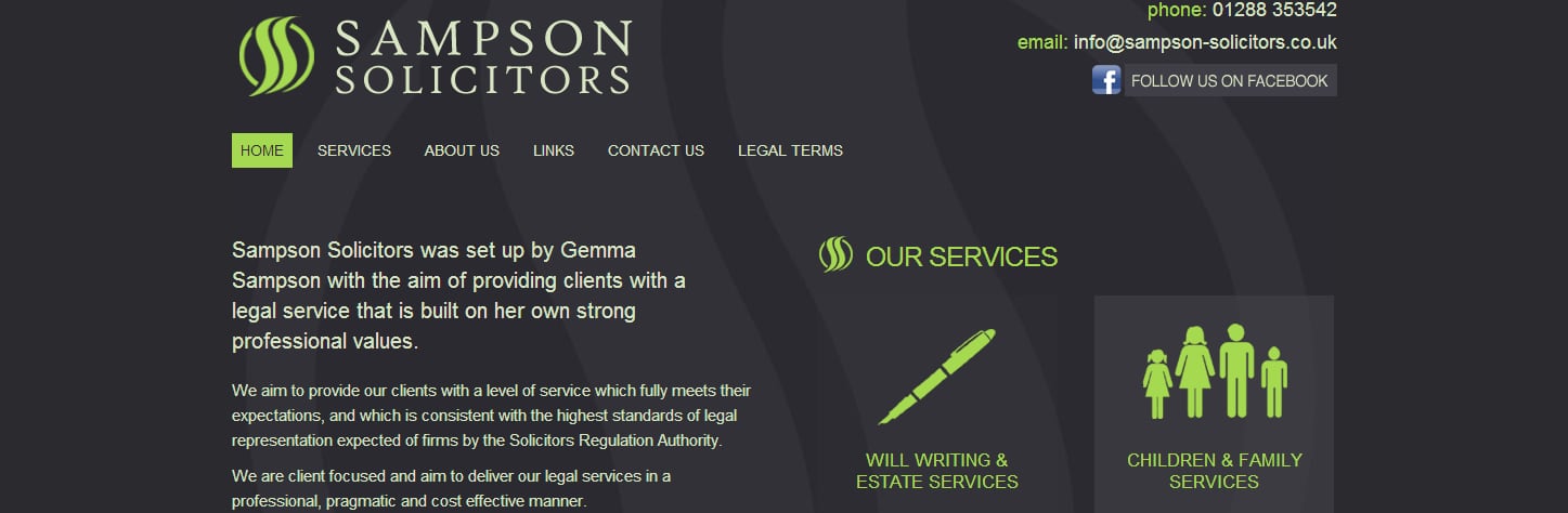 Branding and Website Design For Bude Based Solicitors, part 1 of 2