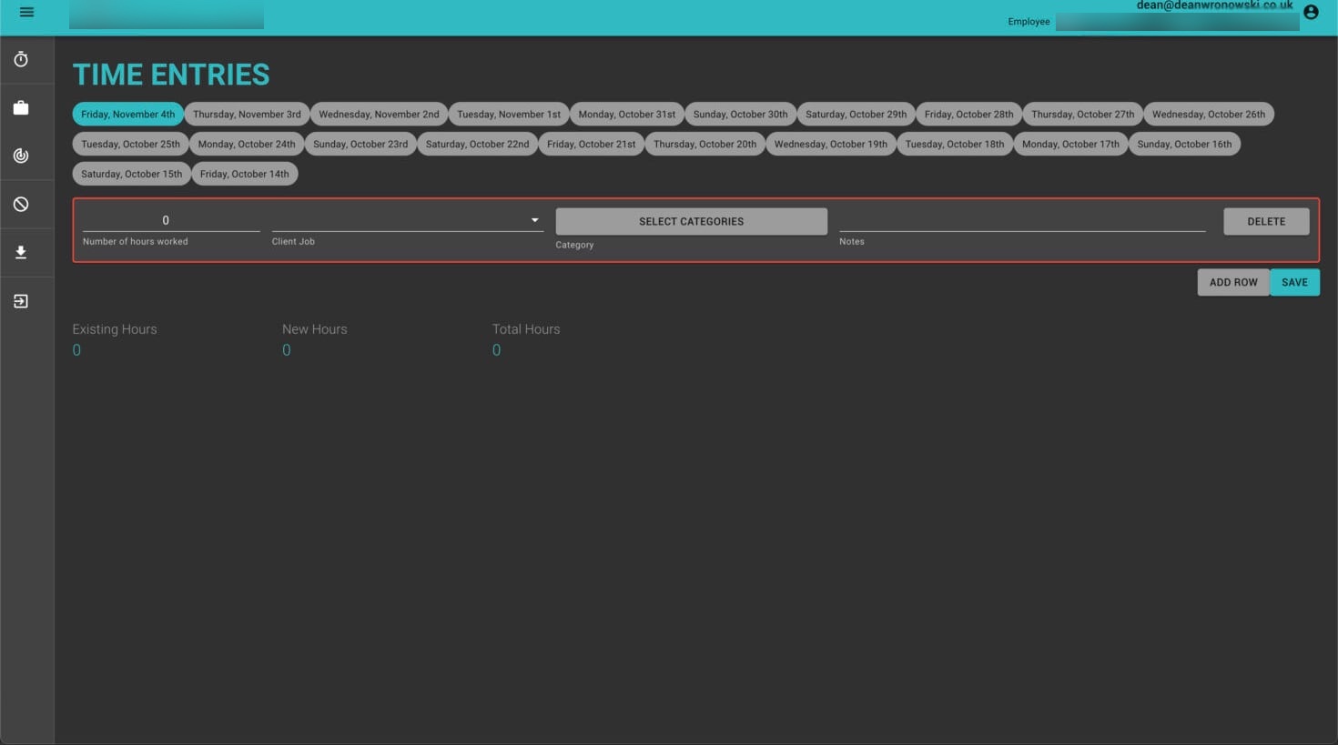 Custom Time Entry Management System, part 1 of 3