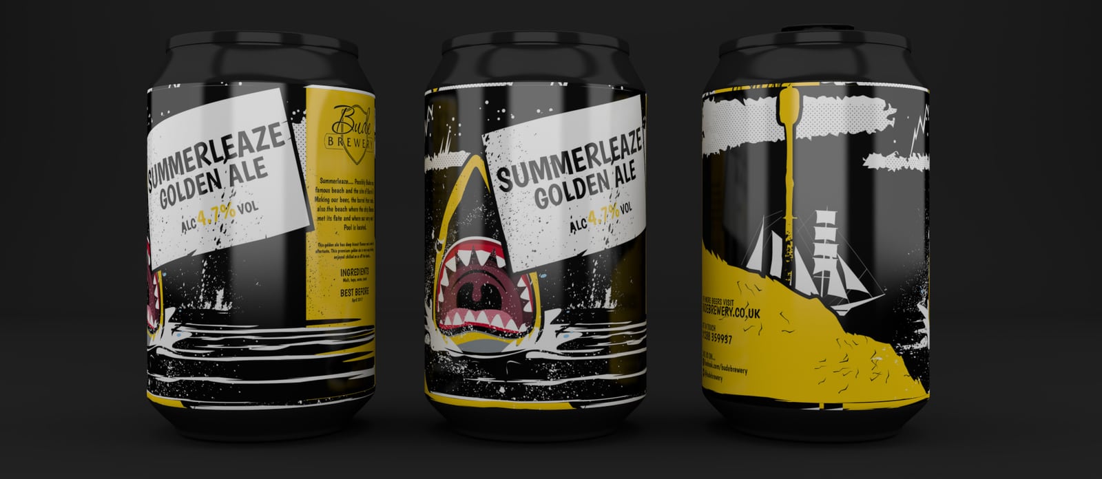 Re-Branding for Bude Brewery, Cornwall, part 2 of 2