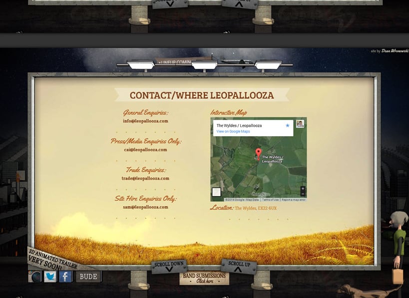 Responsive WordPress Website Design and Development for Leopallooza in Cornwall, part 3 of 3