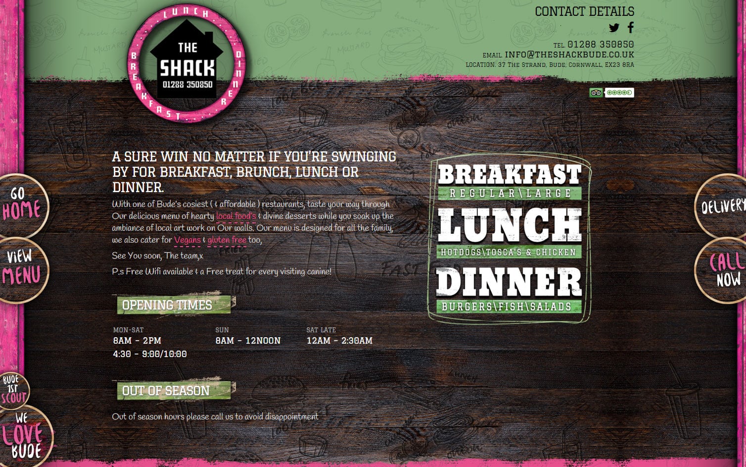 The Shack Website Design in Bude, Cornwall, part 1 of 2