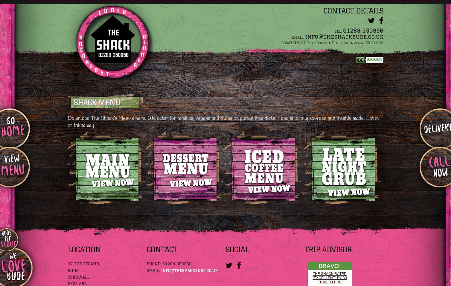 The Shack Website Design in Bude, Cornwall, part 2 of 2