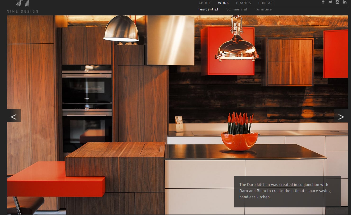 Website Design for a Premium Quality Joinery Company, part 1 of 2
