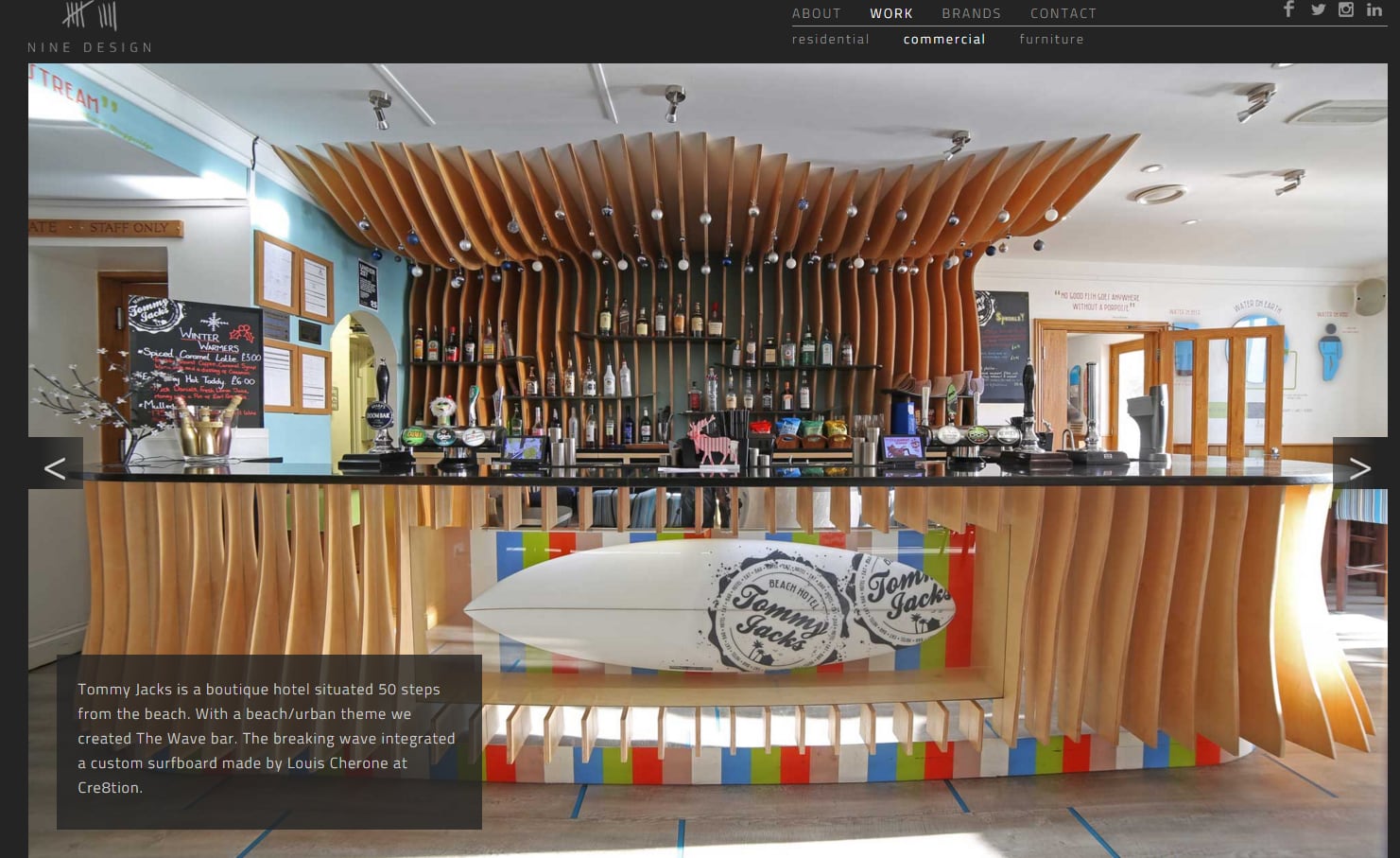 Website Design for a Premium Quality Joinery Company, part 2 of 2