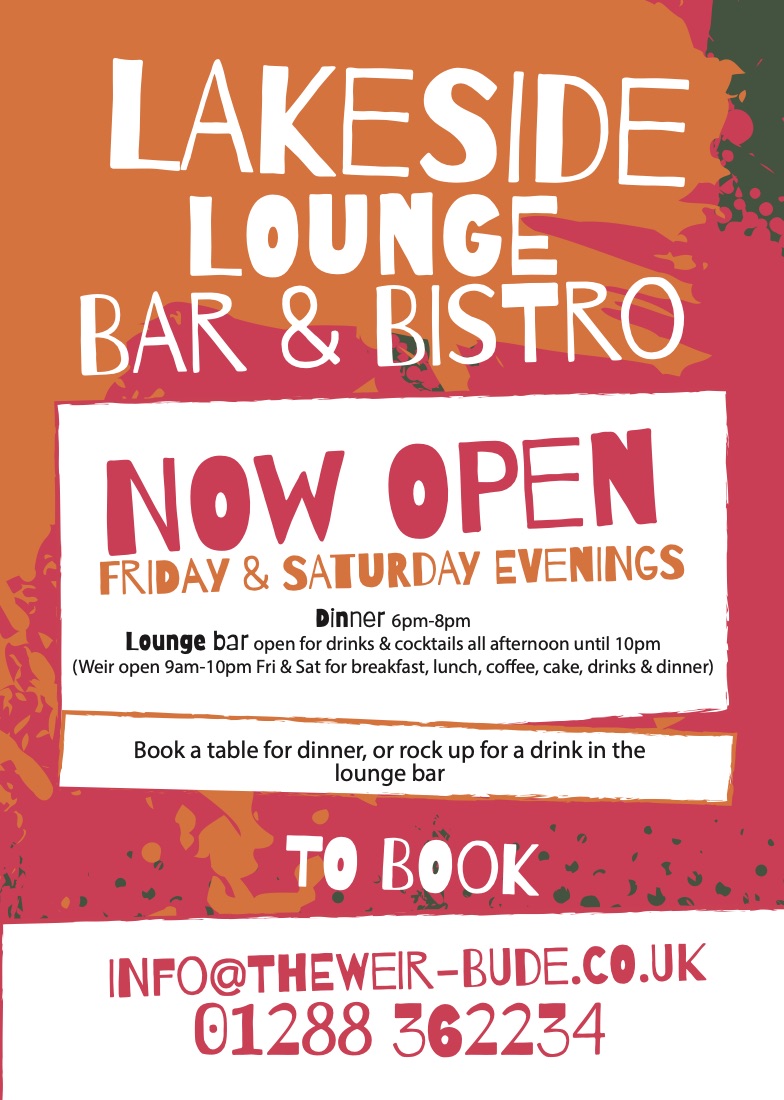 Lakeside Lounge bar and bistro opening poster