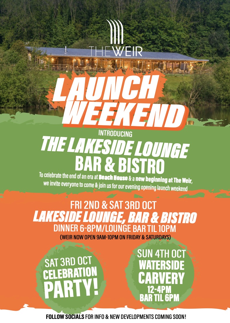 Launch weekend poster for the Lakeside Lounge